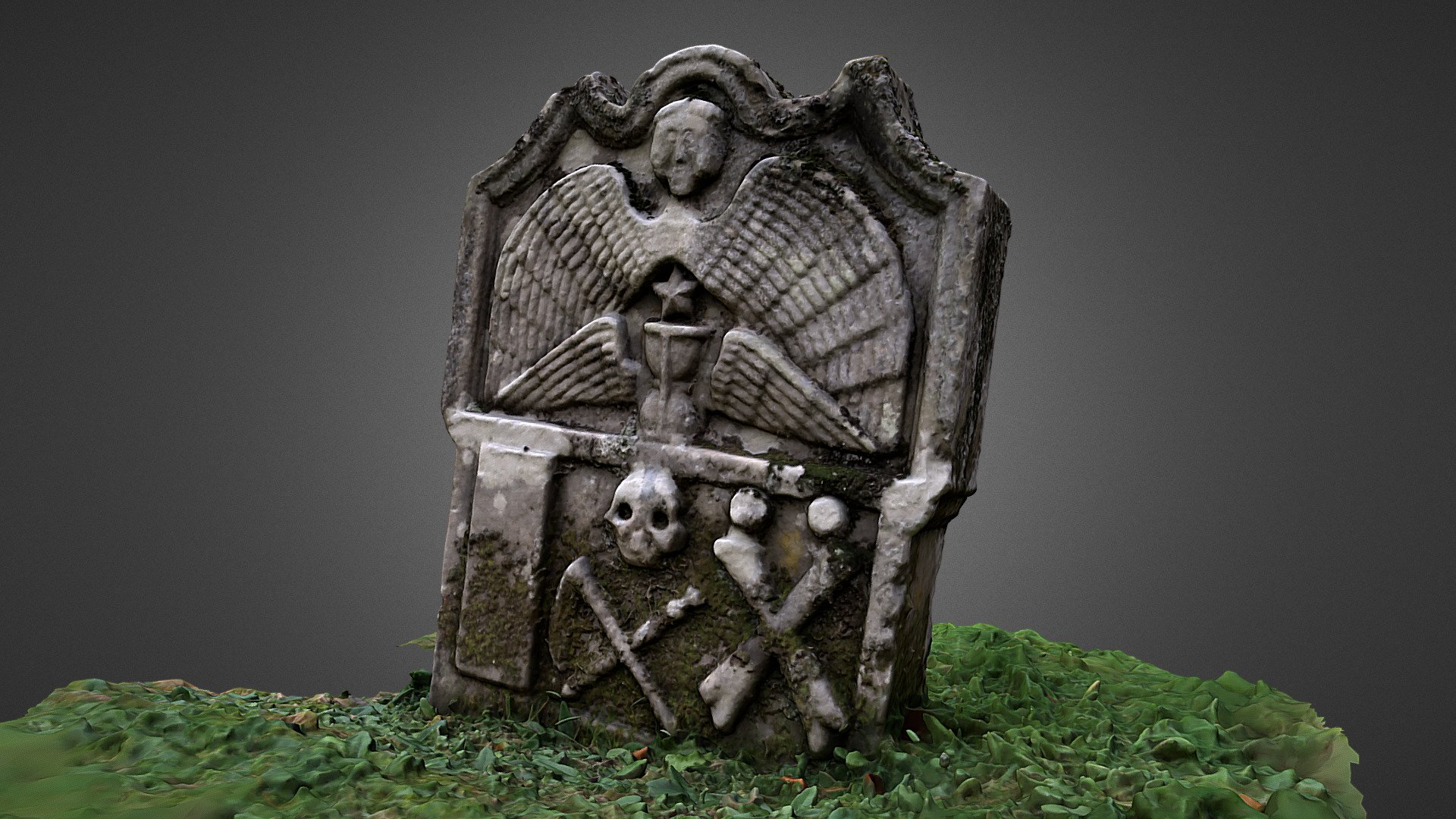 1730 gravestone old cemetery, Falkland, Scotland