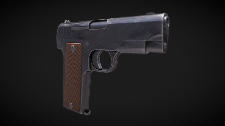 Ruby Pistol 3D Model