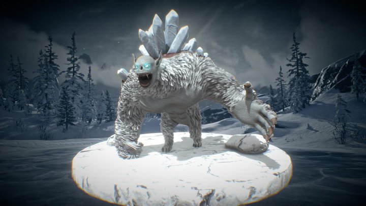 Creature Personification of the Ice Age 3D Model