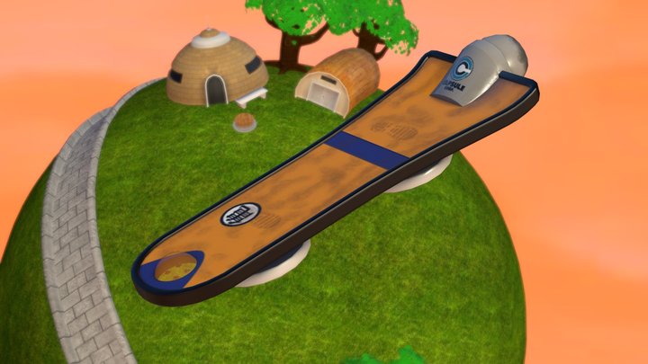Hoverboard San Goku 3D Model