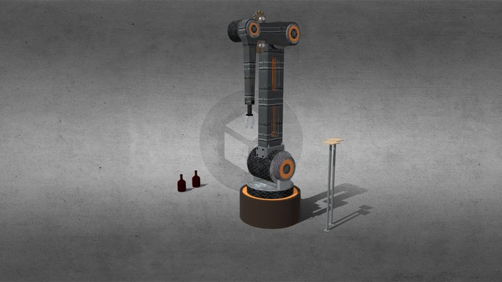 Robot Arm 3D Model