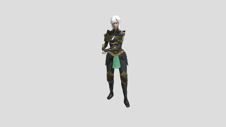 A_Emerie_Idle 3D Model
