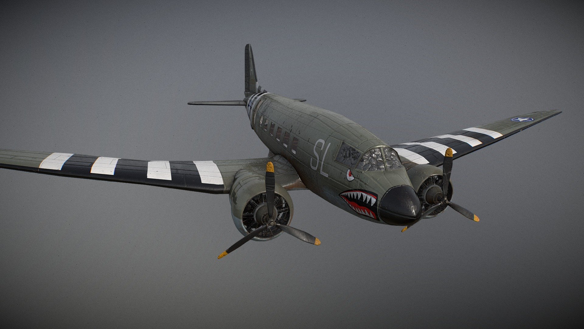 Crashed C-47 Dakota (DC-3) - 3D model by Katia (@katlu) [22db4cf ...