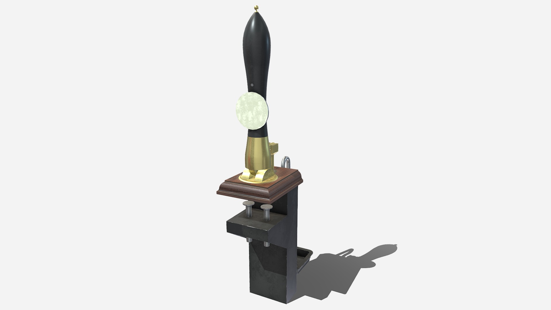 3D model Beer Pump - This is a 3D model of the Beer Pump. The 3D model is about a toy with a sword.