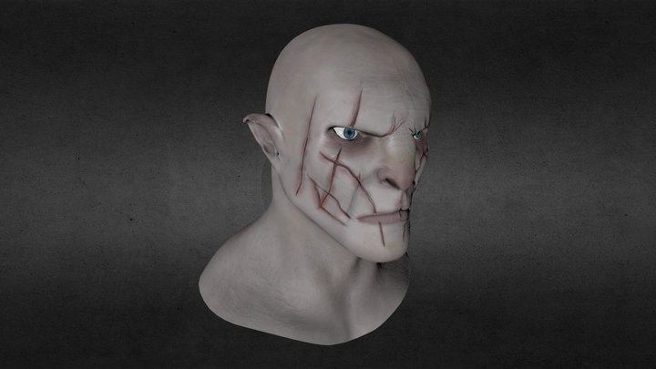 Azog The Defiler Bust 3D Model
