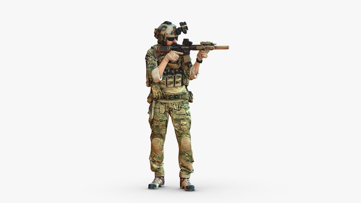 Soldier 0722 3D Model