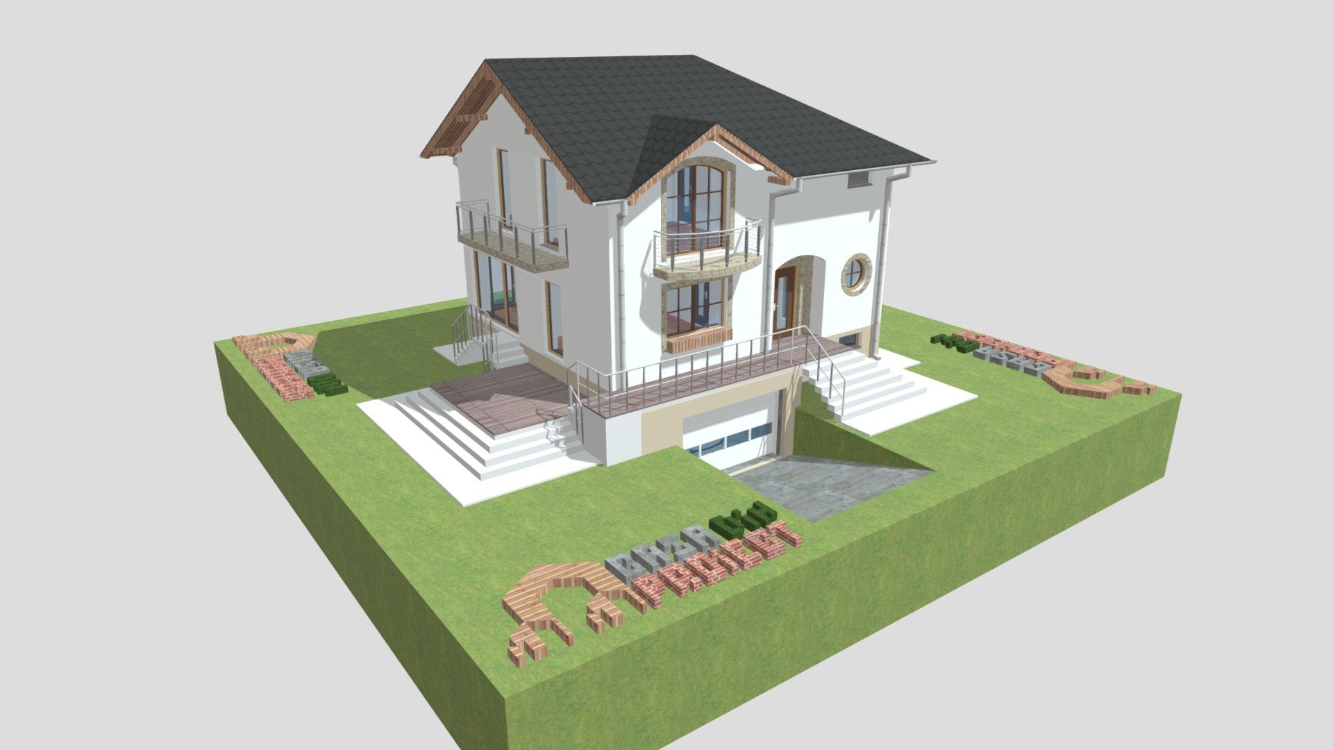 Arhitectura model c4d — Sketchfab embed 3D viewer