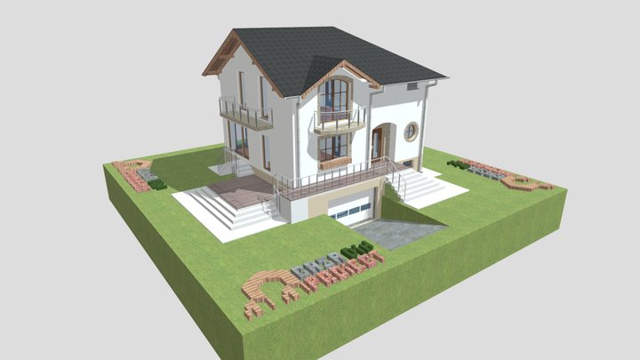 Arhitectura model c4d 3D Model