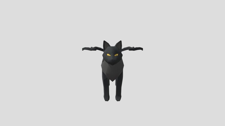 BatCat Texture 3D Model