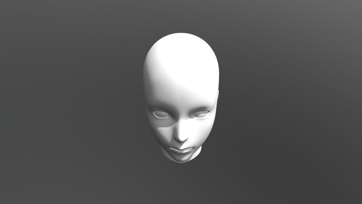 Female head 3D Model