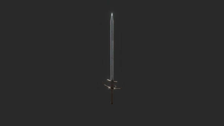 Medieval Great Sword 3D Model