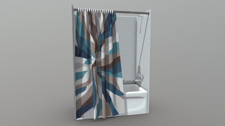 Bathtub with Shower – Modelo 3D gratuito STL