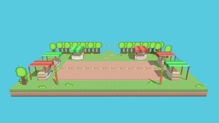 Festa Junina 3D Model