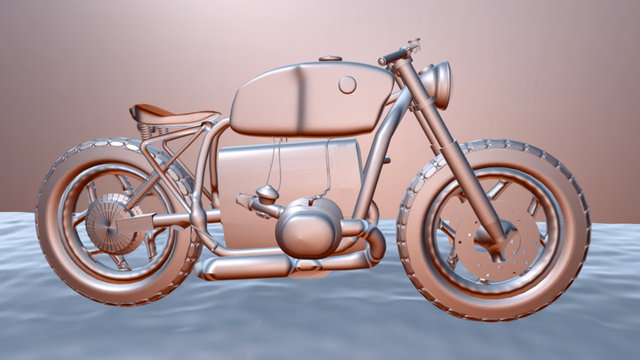 Cafe Racer Project Blendswap 3D Model