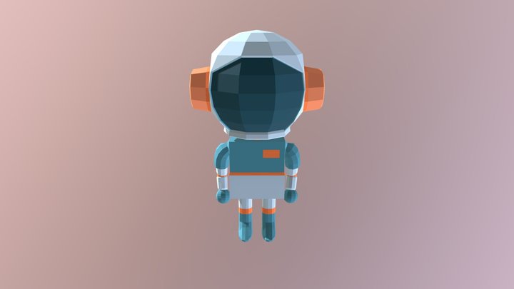 Rogue Rover Colonist Surprised 3D Model