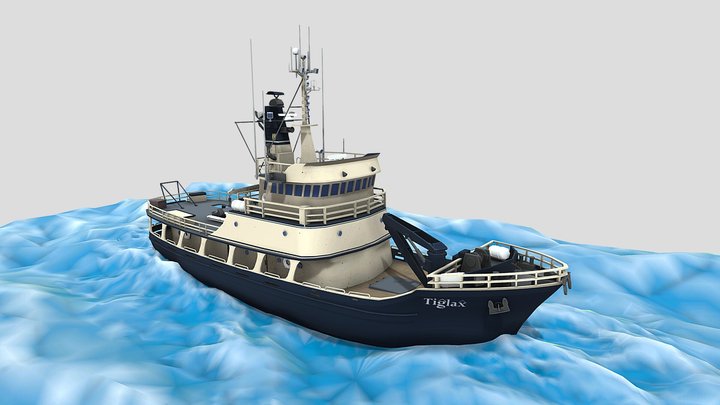 The R/V Tiglax 3D Model