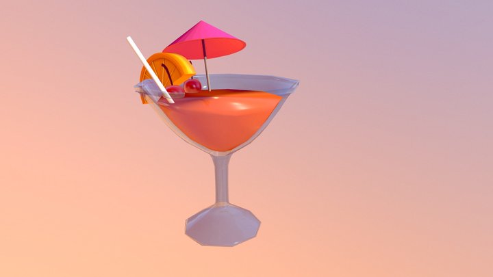Tropical Drink 3D Model