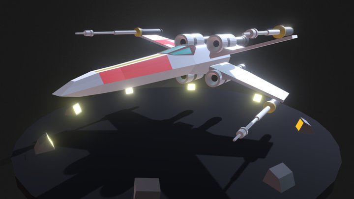 Star Wars Xwing Model 3D Model