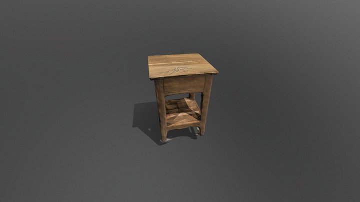 My new homemade bedside table 3D Model