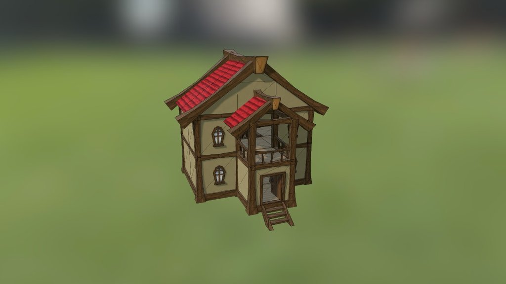 [WIP-Modular Medieval Buildings] Two-story House