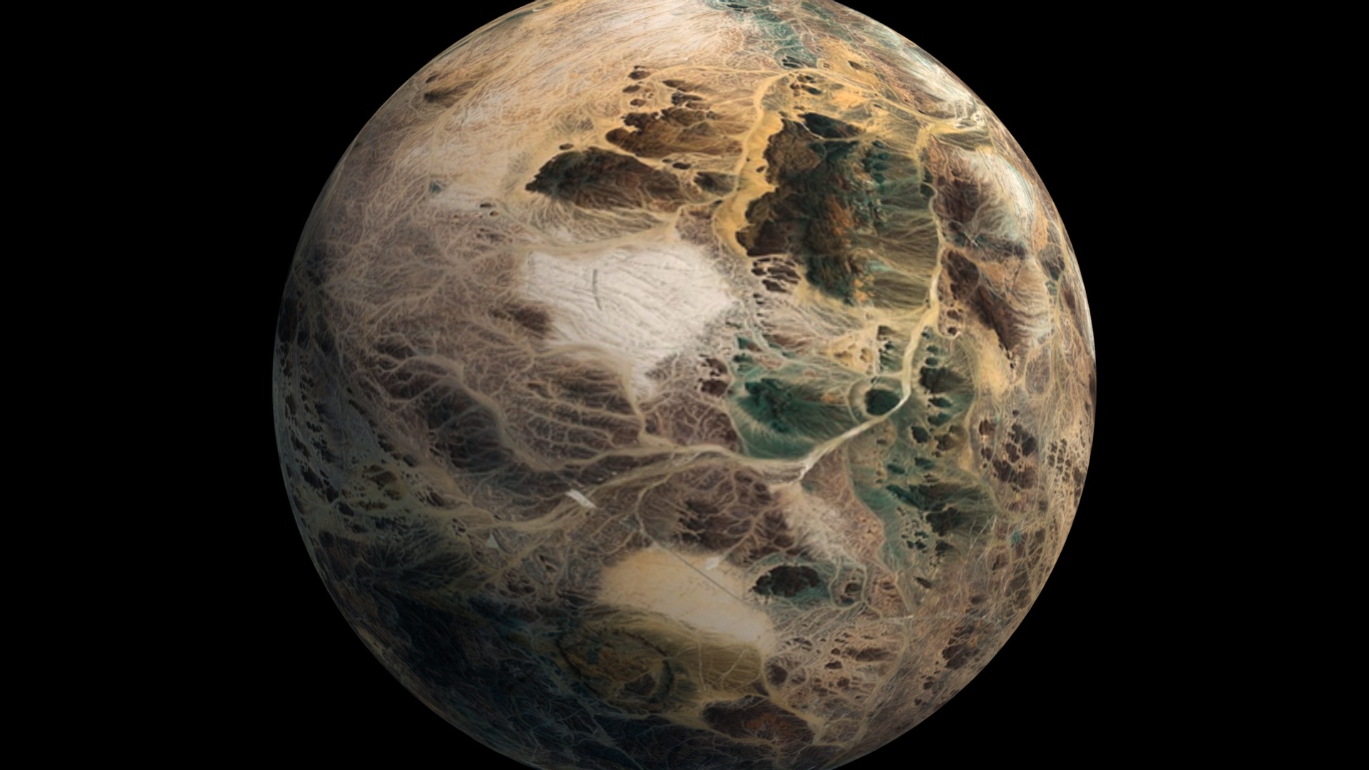 3D model Planet Bog - This is a 3D model of the Planet Bog. The 3D model is about a planet with clouds.