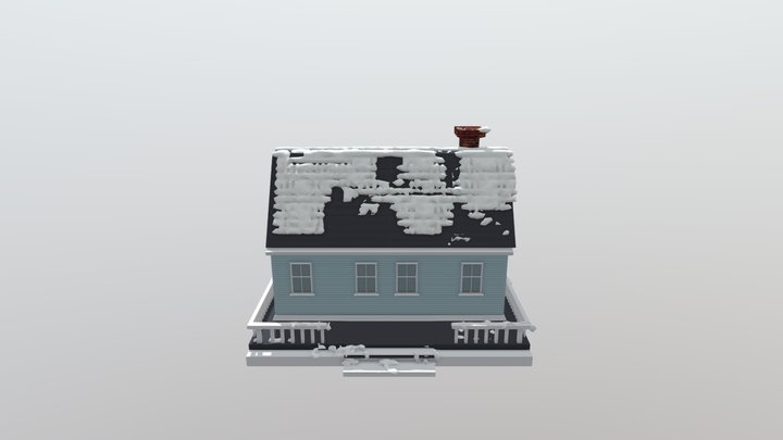 Winter House 3D Model