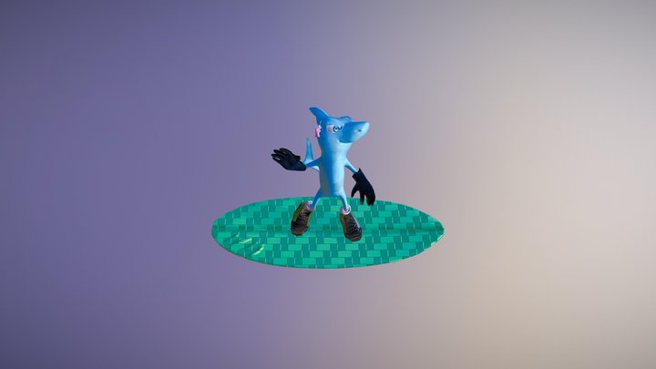 Chomp and Scamp surfin! 3D Model