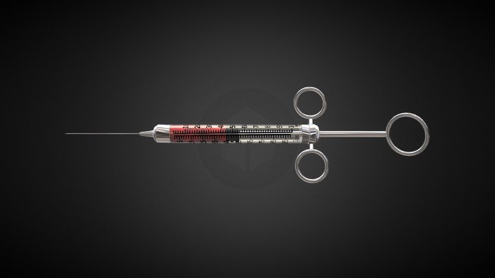 Medical Syringe 3D Model