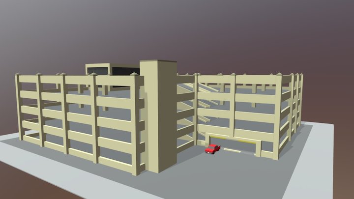 Parking Garage 3D Model