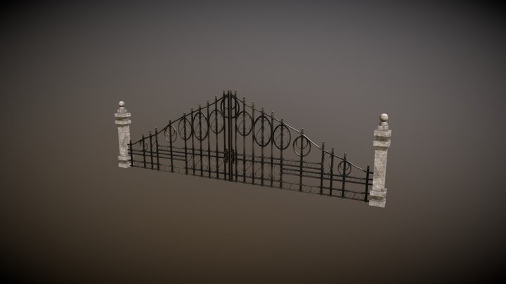 Gothic Gate 3D Model