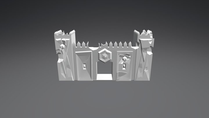 DAMAGED GATE 3D Model
