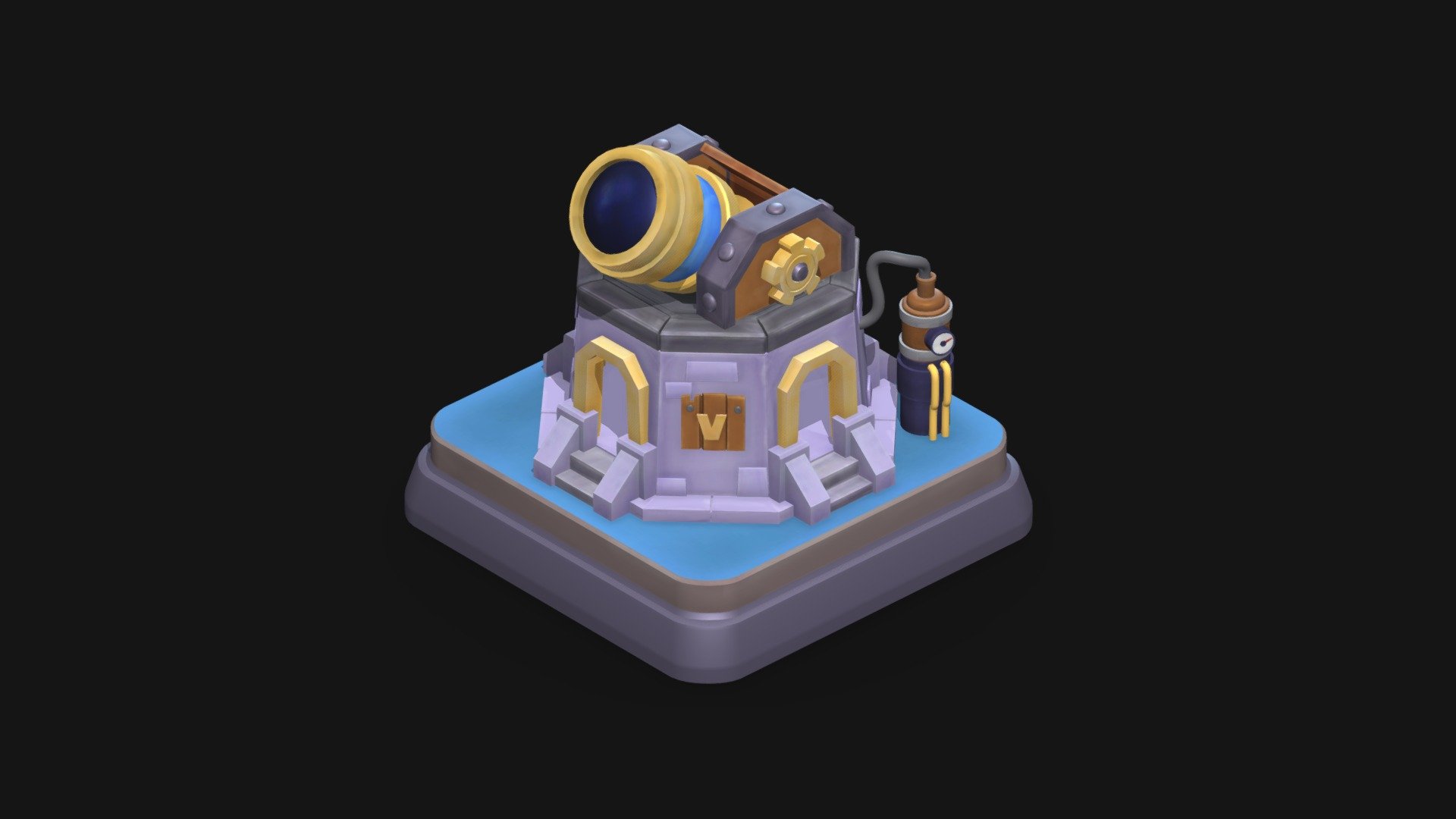 Star Laboratory (Level 5) Clash Of Clans Download Free 3D model by