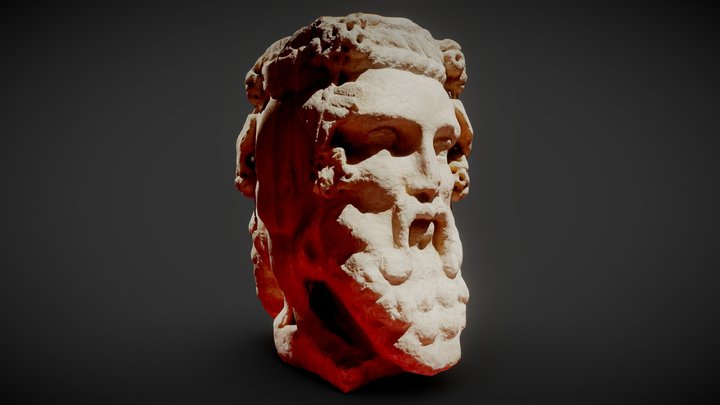 Herma d'una divinitat bifront (s.I-II dC) – Modèle 3D gratuit STL