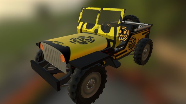 Jeep Trafalgar Law Inspired 3D Model