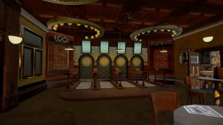 ForeVR Darts | UK Punk Pub Hall 3D Model