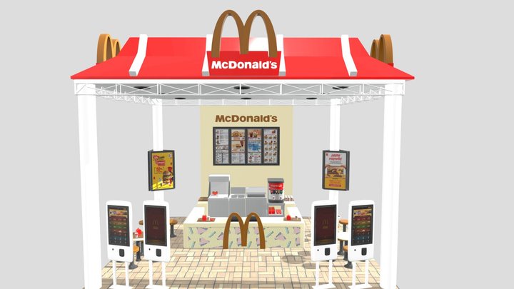 McDonald's Stand 3D Model