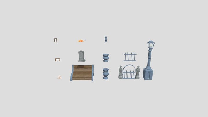 Graveyard Gym 3D Model