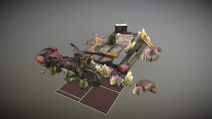 DAE 5 Finished props - Forest Loner 3D Model