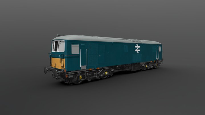 British Rail Class 73 Locomotive 3D Model