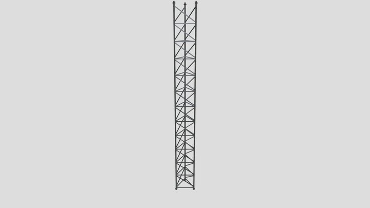 Communication Tower 5ft 3D Model