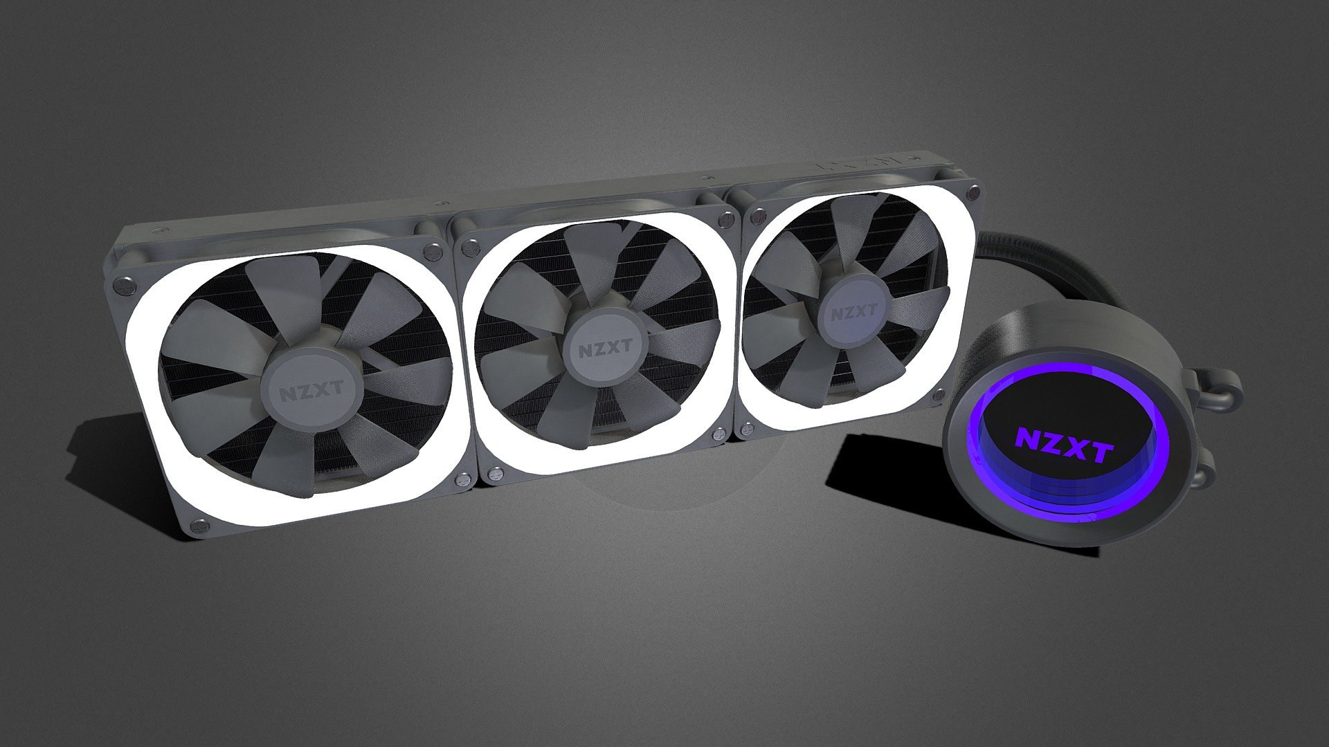 NZXT Kraken z73 AiO CPU Liquid Cooler - 3D model by JD24 (@jd24