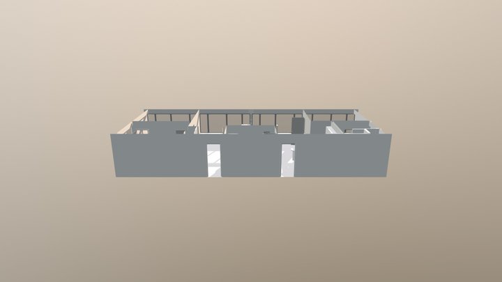 Appartement Hervé scindé en 2 3D Model
