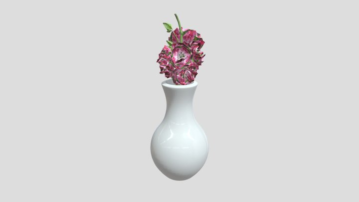 Soft Petal White Vase