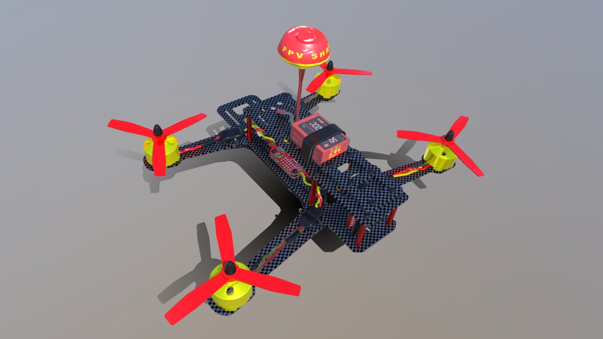 FPV Racing Drone Download Free 3D Model By Jbabs 22f2ba6 Sketchfab