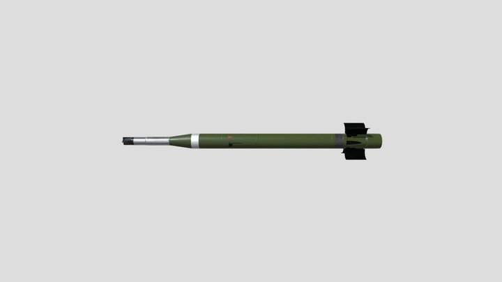 Anti-tank missile 3D Model