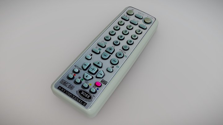 Universal Remote Control 3D Model
