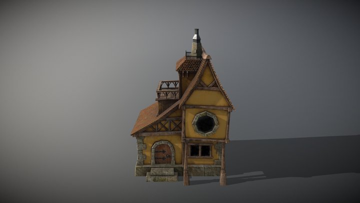 Old medieval building 3D Model