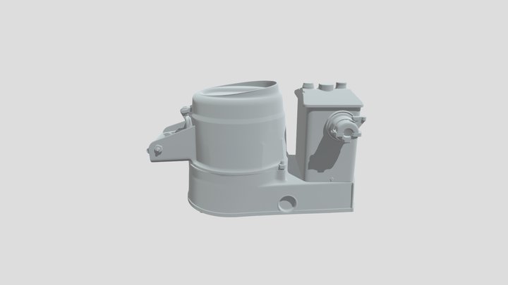 Industrial Electric Meat Grinder 3D Model