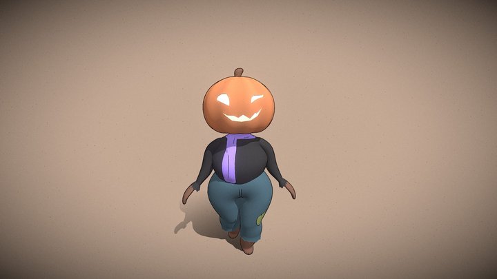 Helloween Girl 3D Model