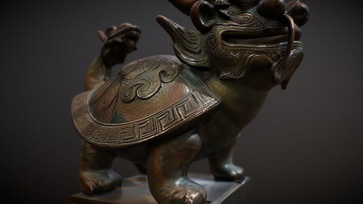 龙生九子_赑屃/The nine sons of the loong, Baxia(BiXi). 3D Model